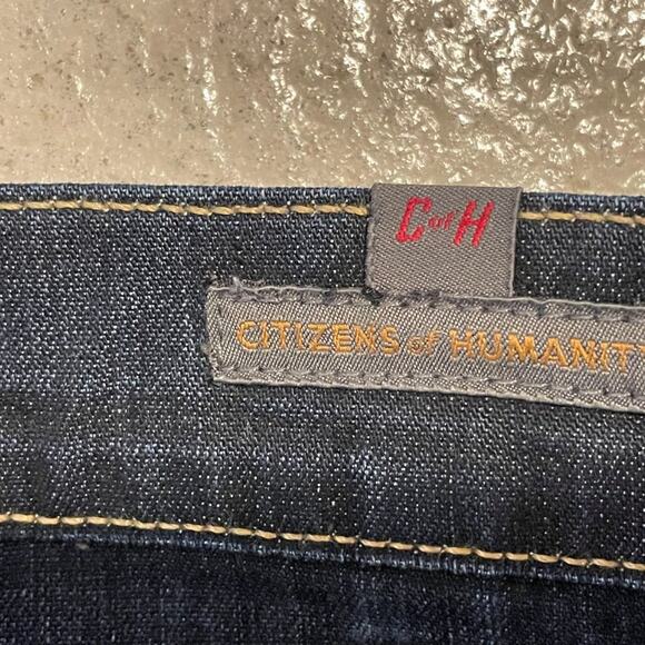 Citizens of Humanity AVA low rise straight leg dark denim Jeans size 26 - Picture 4 of 6